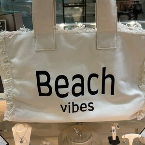 Canvas beach bag